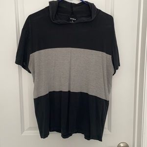 ⭐️2/$6 sale - Black and grey shirt with hood